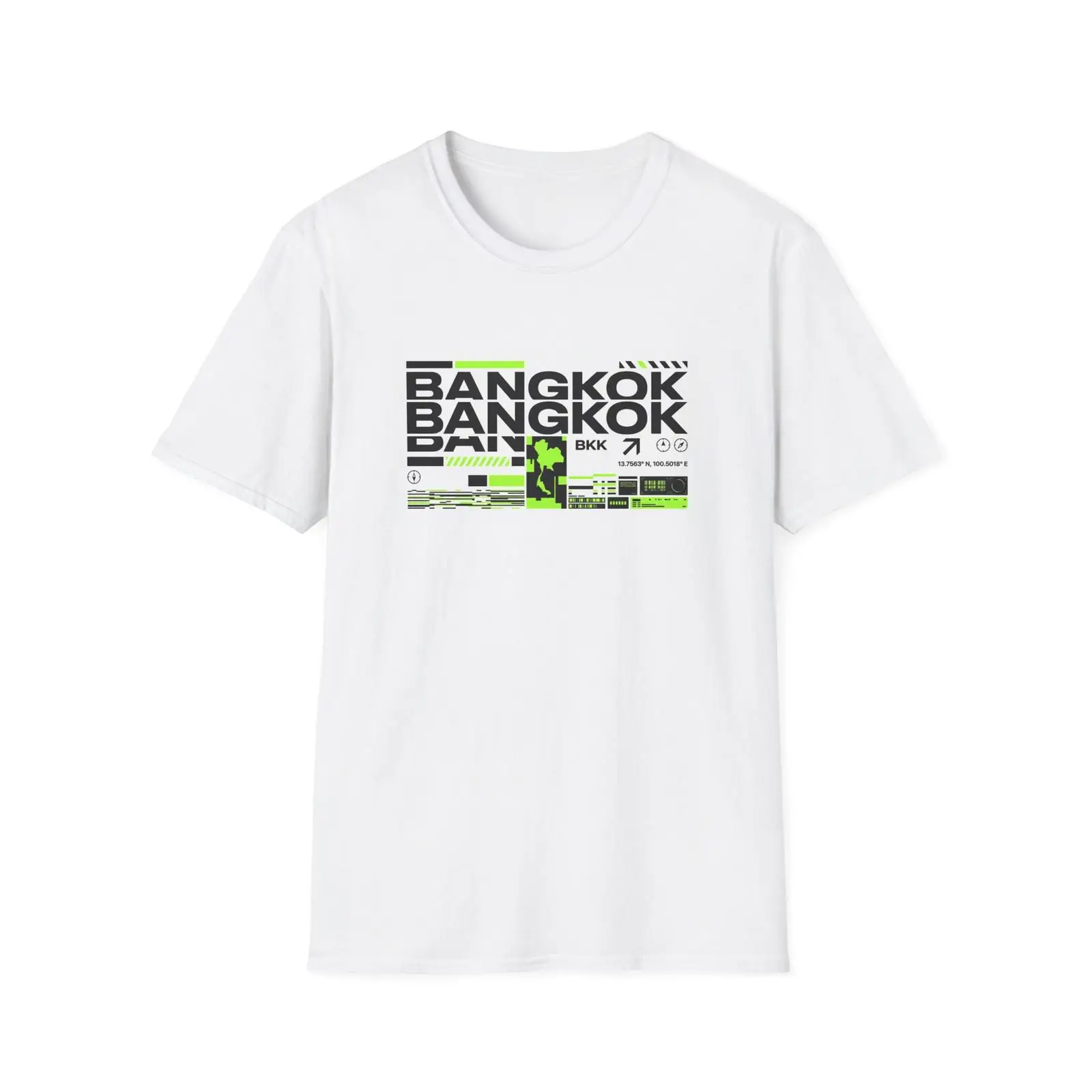 Vintage Fashion Bangkok - تيشيرت بانكوك تايبوغرافي، ملابس الشارع الآسيوية