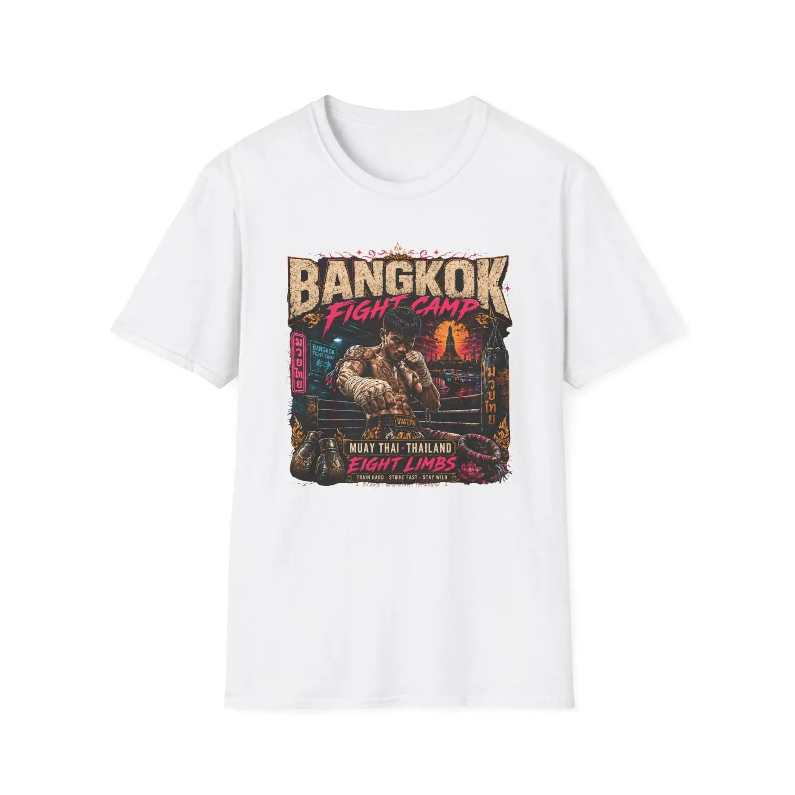 Vintage Fashion Bangkok - تيشيرت مواي تاي من بانكوك فايت