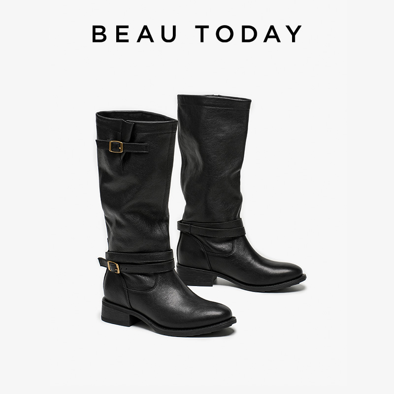 BEAUTODAY أحذية طويلة النساء ج - مراجعة Vintage Old Fashion وسعره