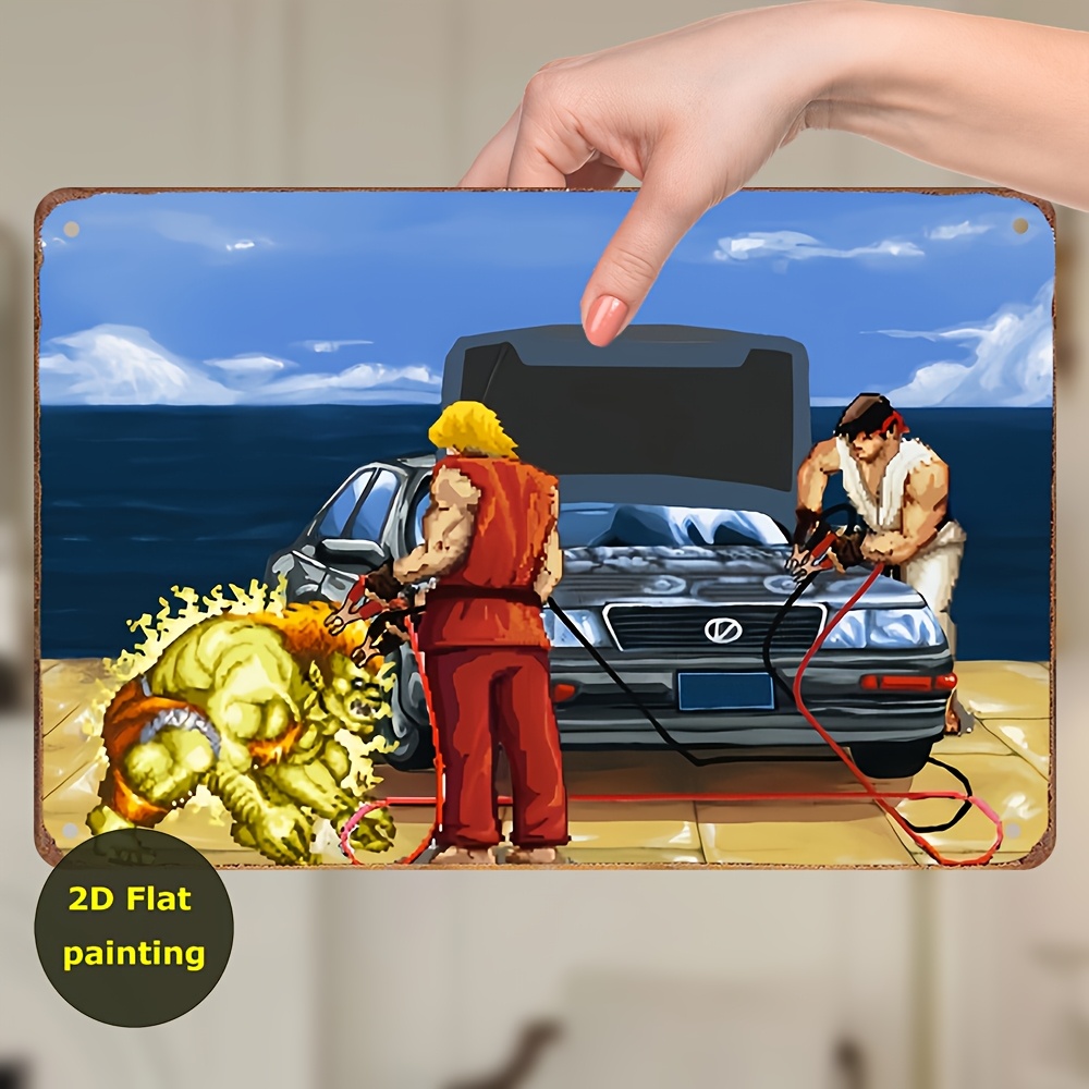 لافتة حديدية عتيقة بتصميم فني  - مراجعة Vintage Fashion Wall Art وسعره