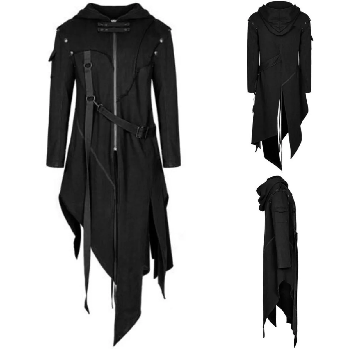 معطف ستيمبانك، سترة قوطية، زي  - مراجعة Vintage Trench Coat وسعره