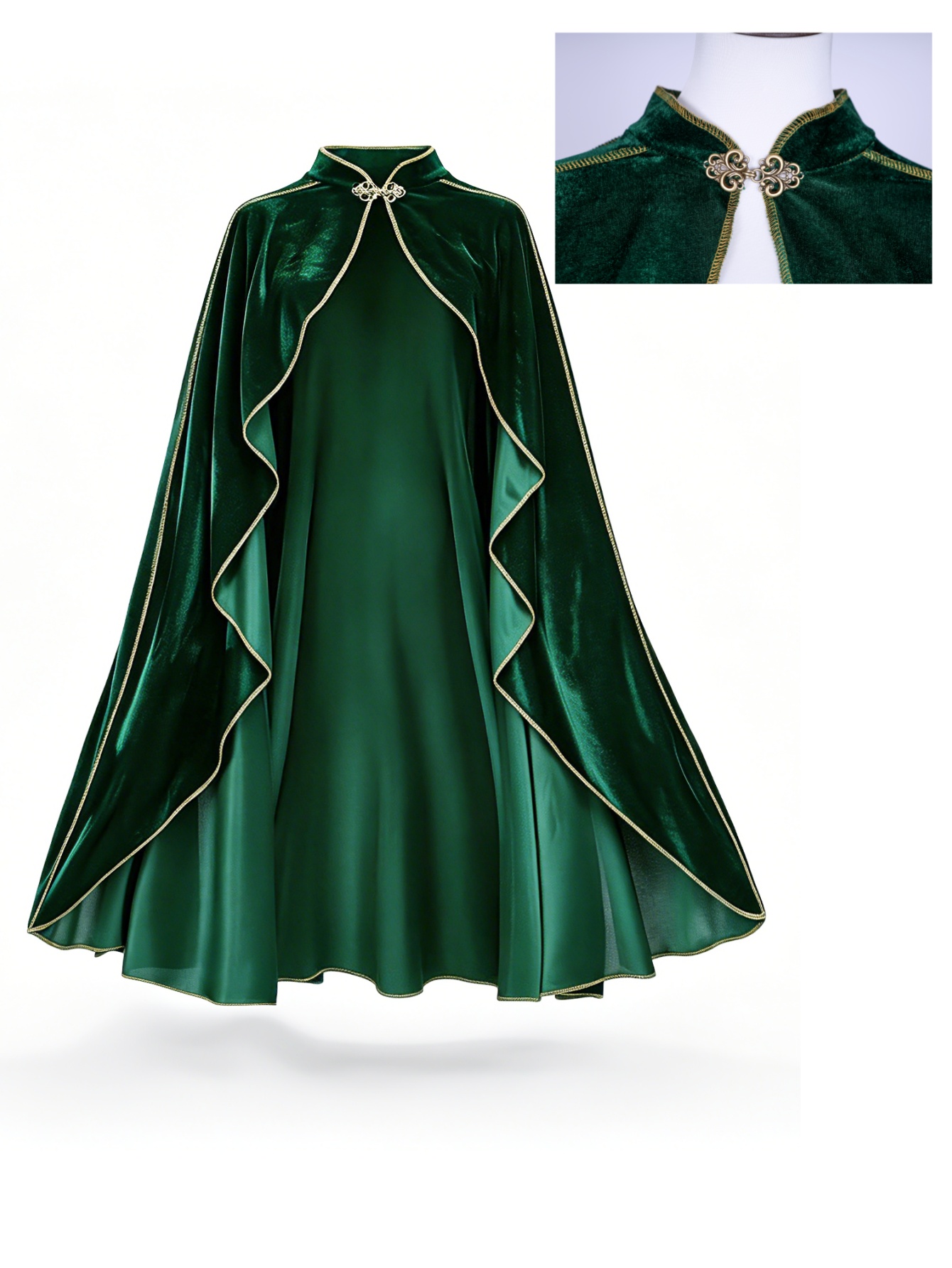 عباءة نسائية من المخمل الأخضر  - مراجعة Vintage Trench Coat وسعره