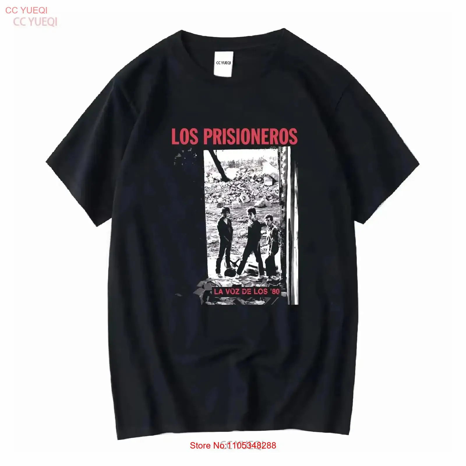 تي شيرت Los Prisioneros LA Voz - مراجعة Vintage Fashion La وسعره
