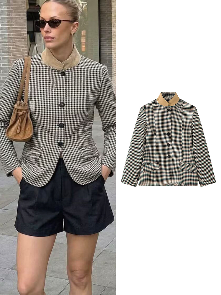 TFMLN جاكيت بليزر نسائي كلاسيك - مراجعة Vintage Trench Coat وسعره